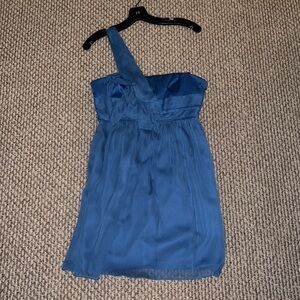 BCBG generation dress- blue one shoulder dress- size 6